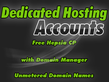 Top dedicated server hosting account